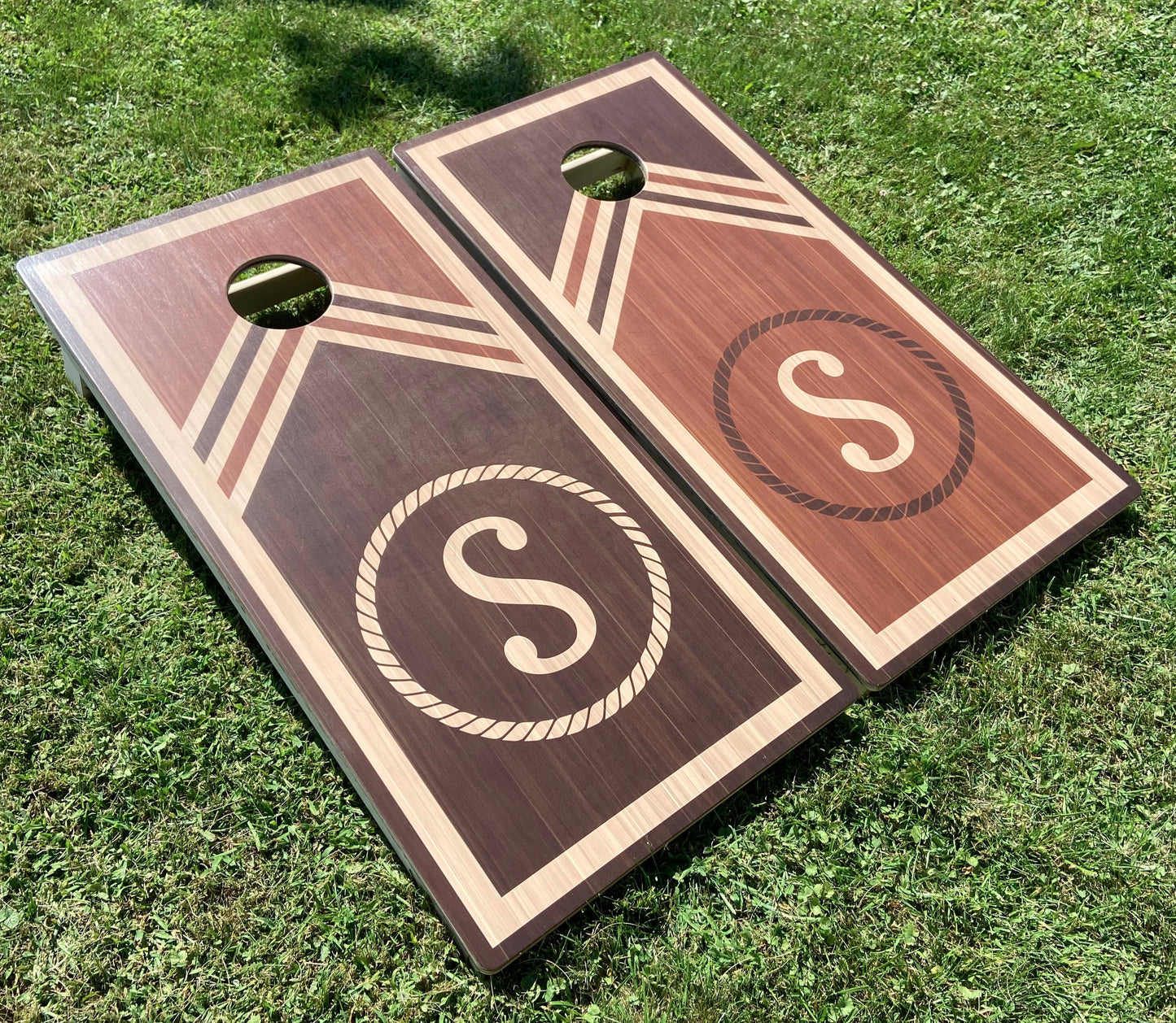 Classic Chevron Cornhole Boards